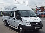 Бесплатный автобус Genser в пункт аренды автомобилей АрендаАвто-кзт на Новорязанском шоссе